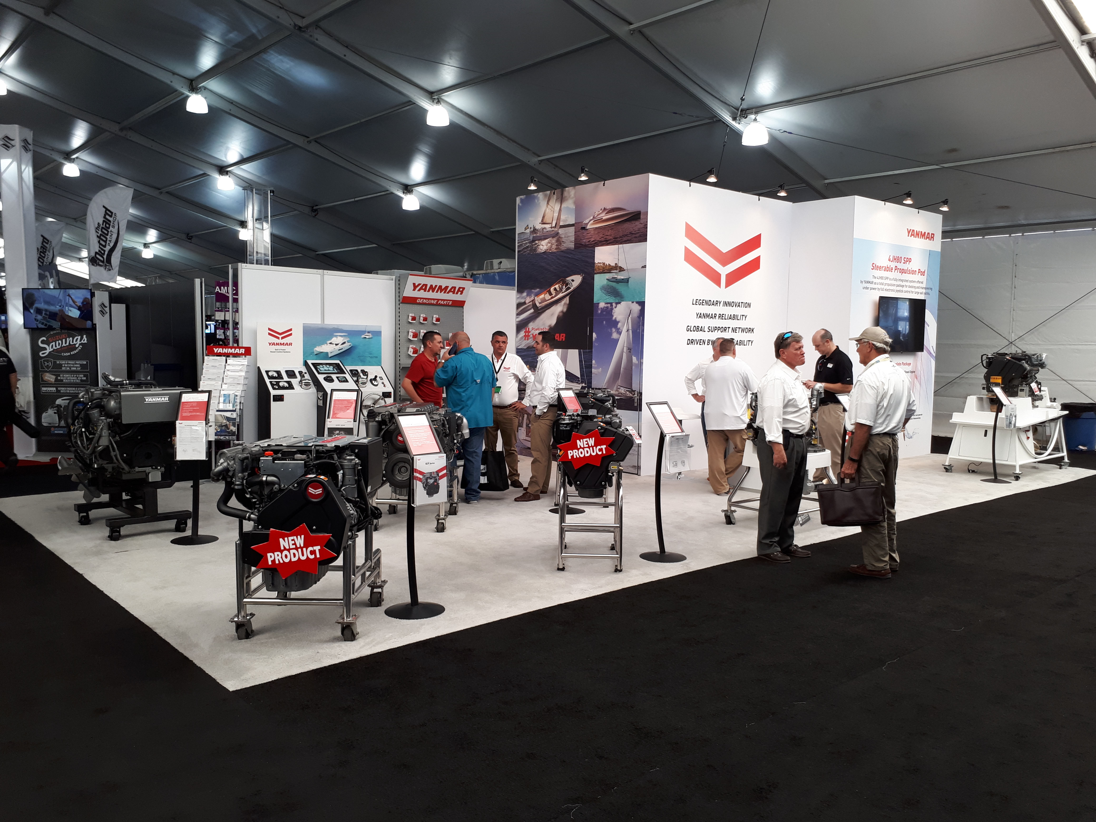 YANMAR booth at 2018 Miami boat show