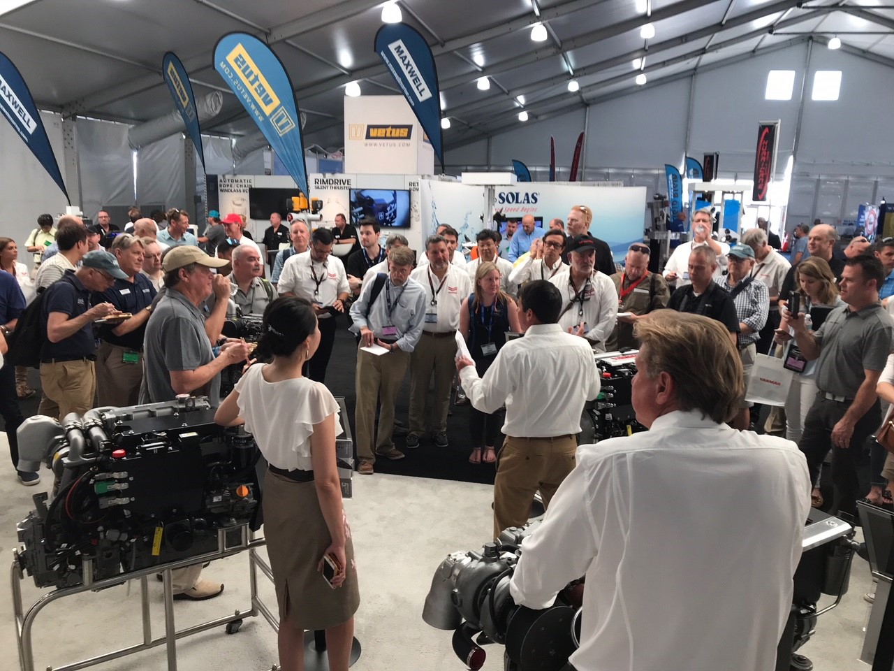 Press event at YANMAR booth